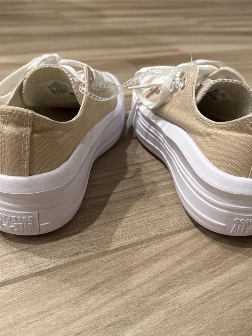 6.5W Converse Womens Chuck Taylor All Star Move Platform Low Nutty Granola - Picture 7 of 10